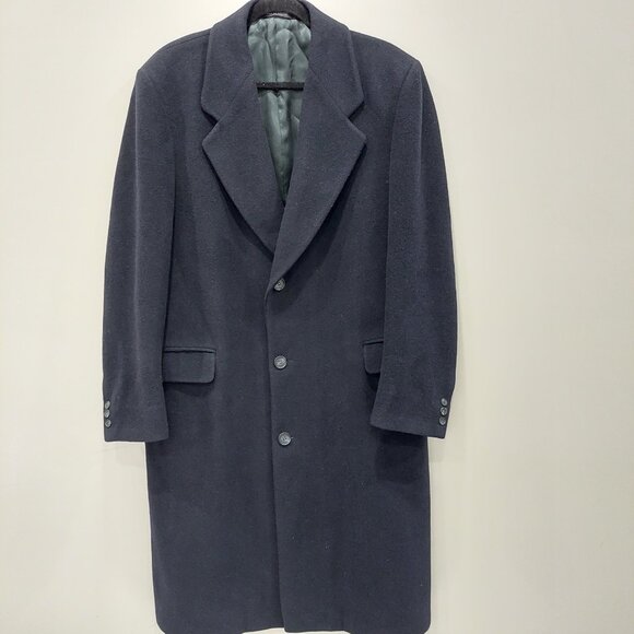 Hunt Club Brand Men's Wool And Cashmere Blend Long Overcoat, Sz 40R/Large - Picture 2 of 12